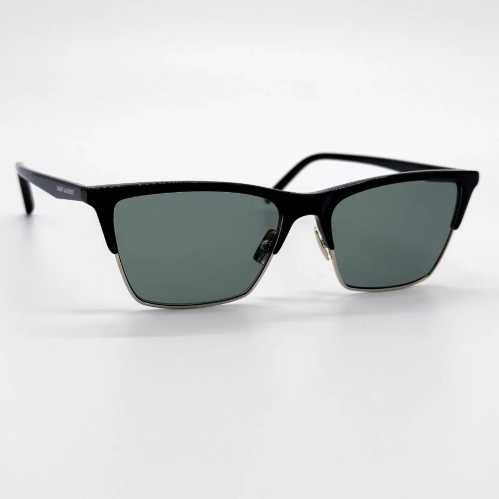NEW SAINT LAURENT SL767 001 BLACK GREEN SUNGLASSES SAINT LAURENT SL 767 - Picture 7 of 12